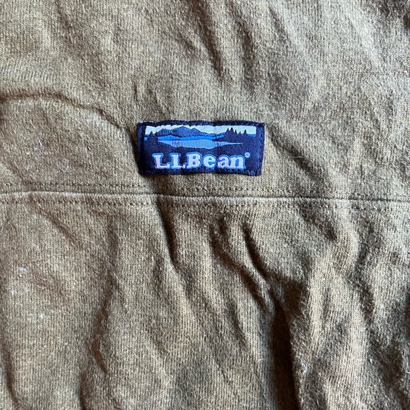 LL bean rugby shirt - Two tone forest green and navy blue shirt - Picture 3 of 4